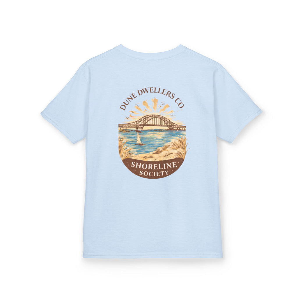 Shoreline Society Tee Youth | Lighthouse Bay - Light Blue