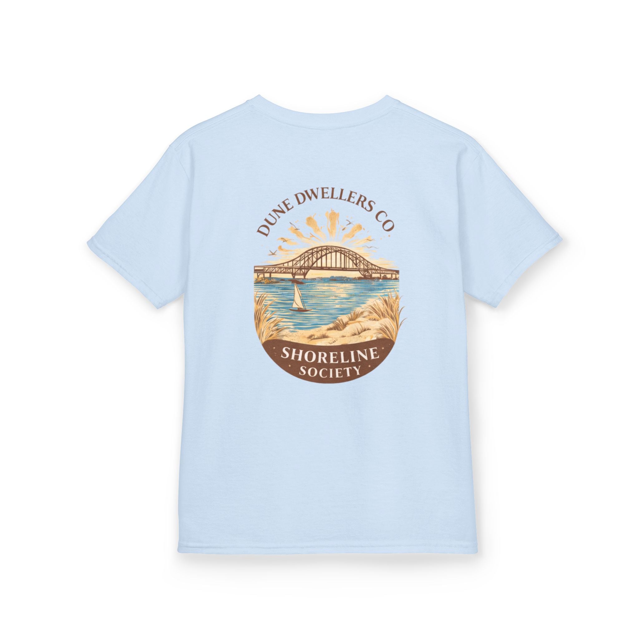 Shoreline Society Tee Youth | Lighthouse Bay - Light Blue