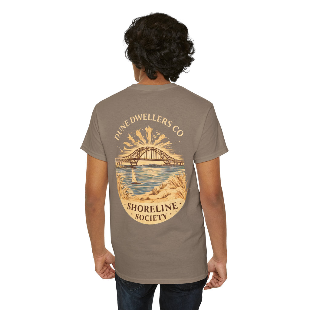 Shoreline Society tee | Lighthouse Bay - Brown Savana