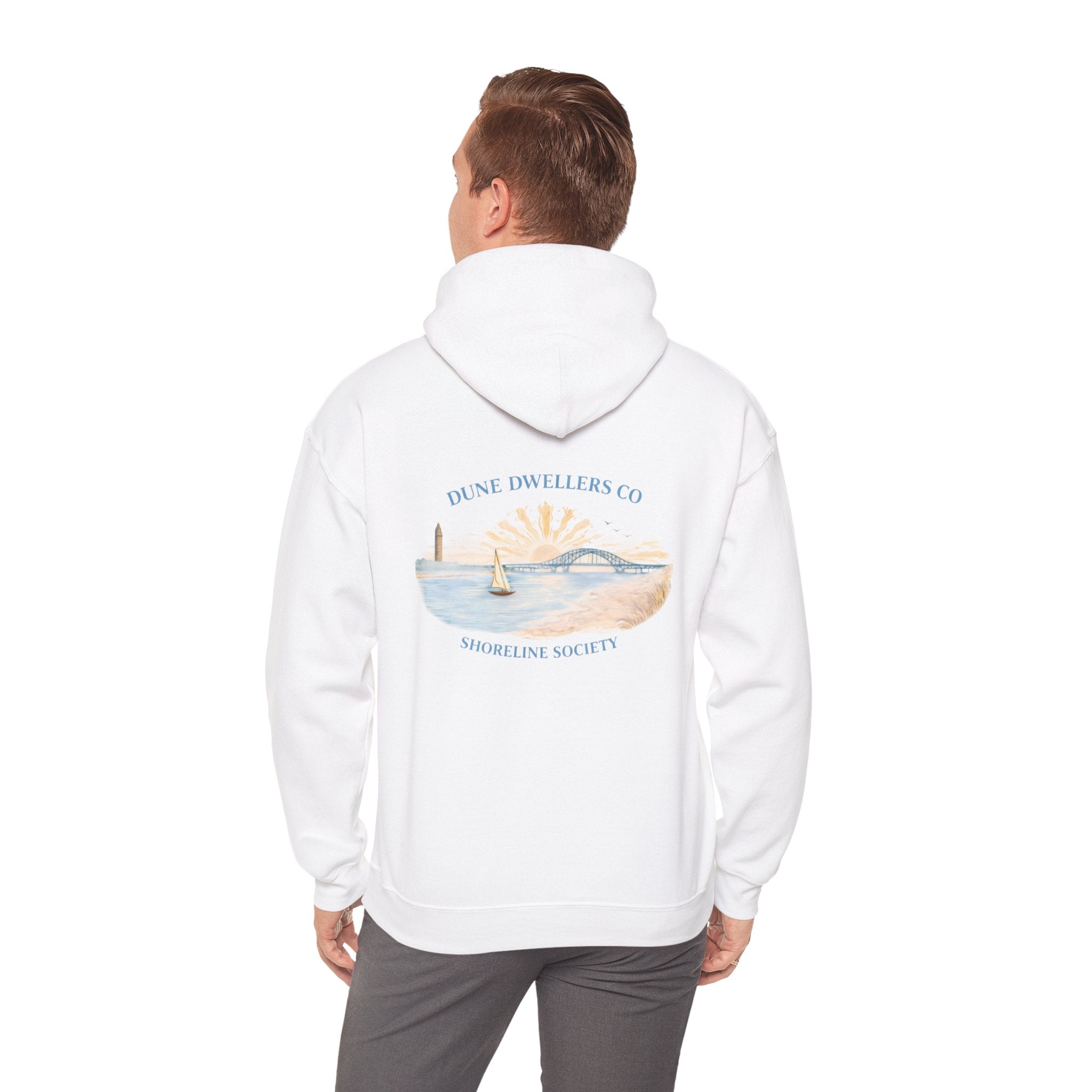 Shoreline Society Hoodie | Captree - White