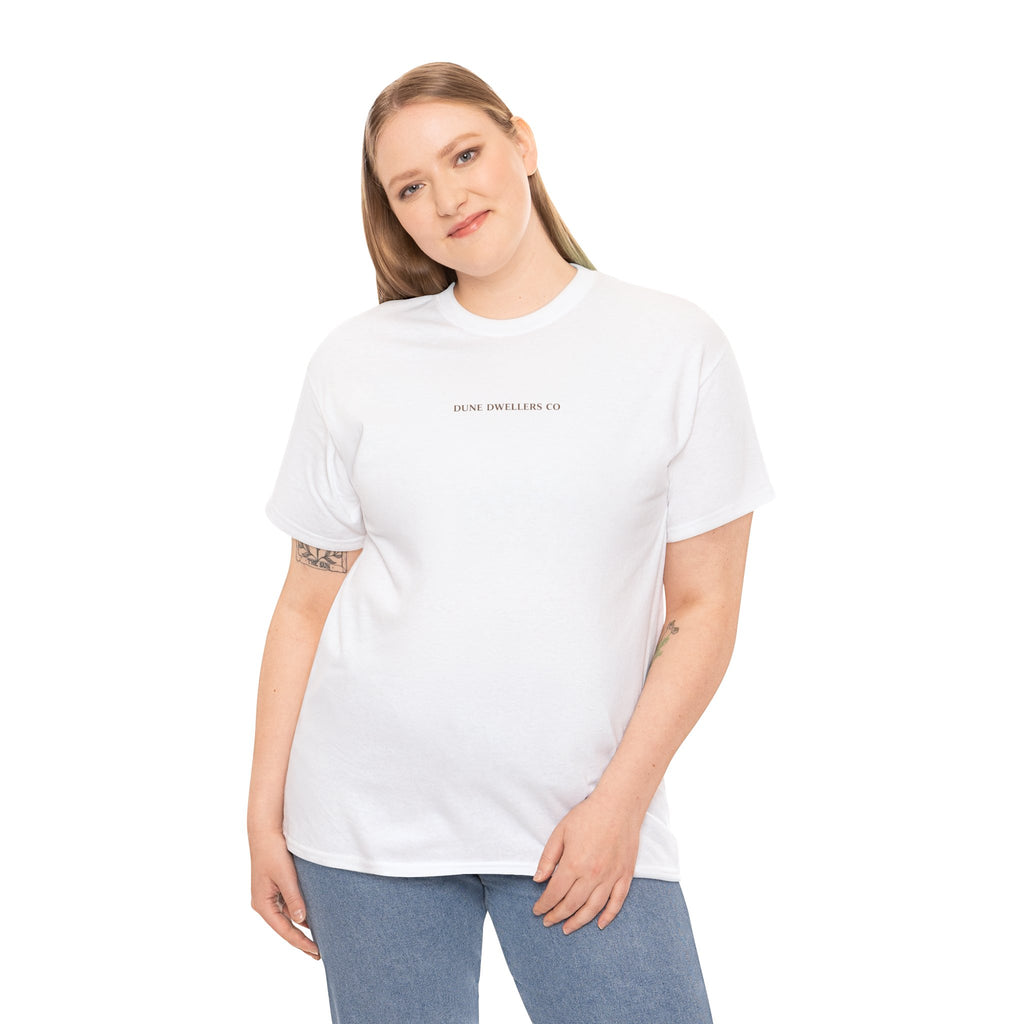 Shoreline Society Tee | Lighthouse Bay - White/Tan