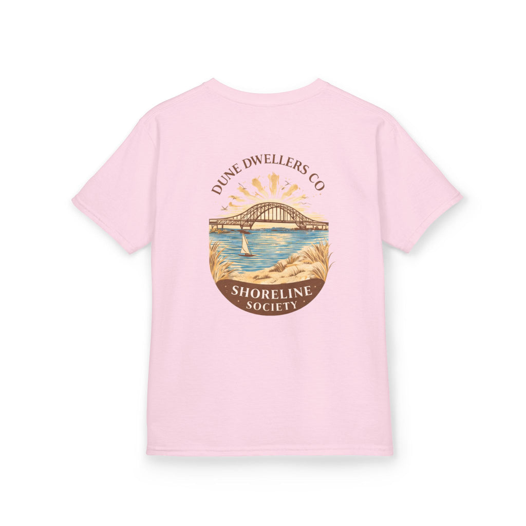 Shoreline Society Tee Youth | Lighthouse Bay - Light Pink