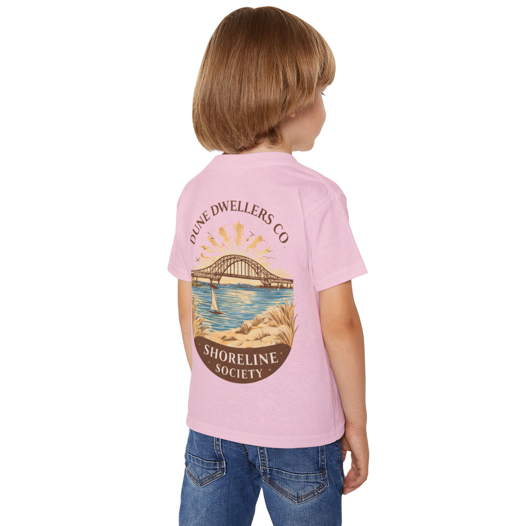 Shoreline Society Tee Toddler | Lighthouse Bay - Light Pink