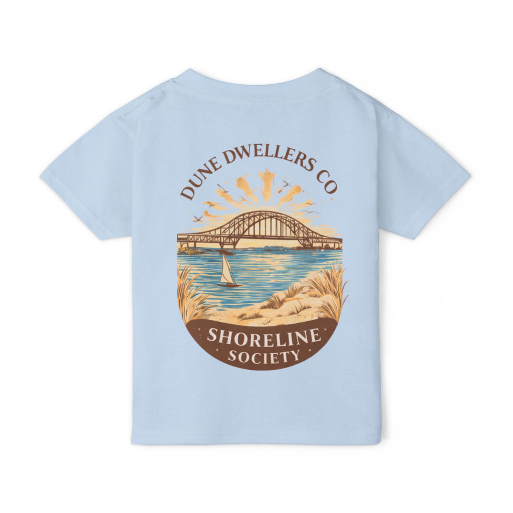 Shoreline Society Tee Toddler | Lighthouse Bay - Light Blue