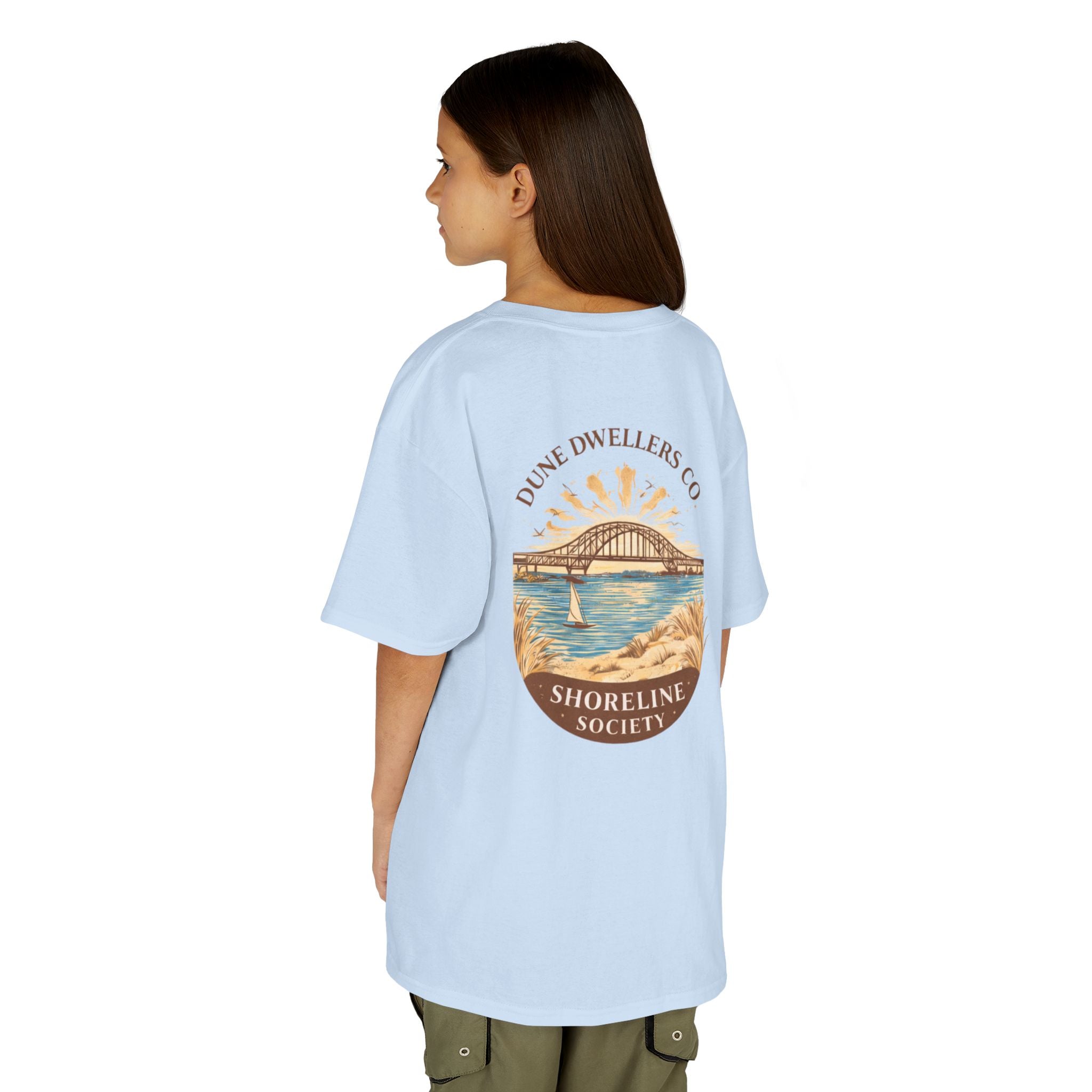 Shoreline Society Tee Youth | Lighthouse Bay - Light Blue