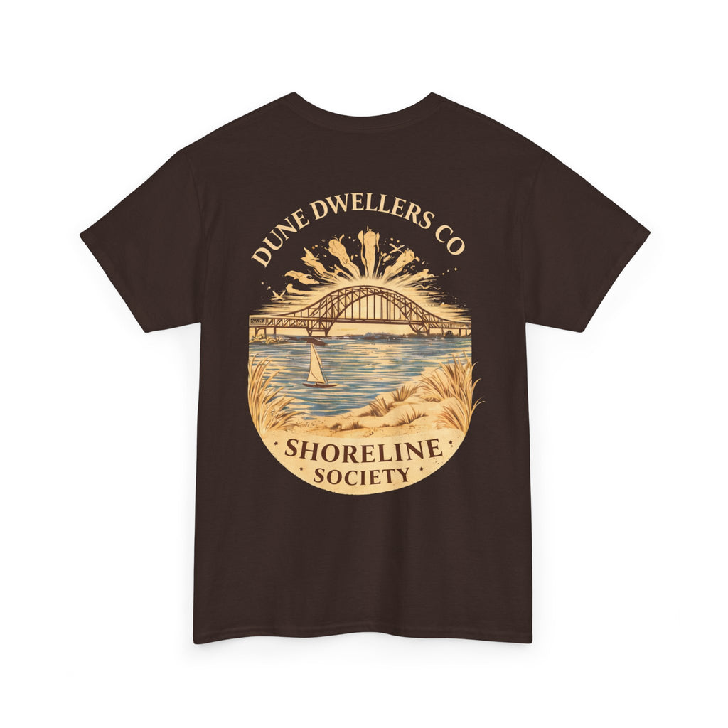 Shoreline Society tee | Lighthouse Bay - Dark Chocolate