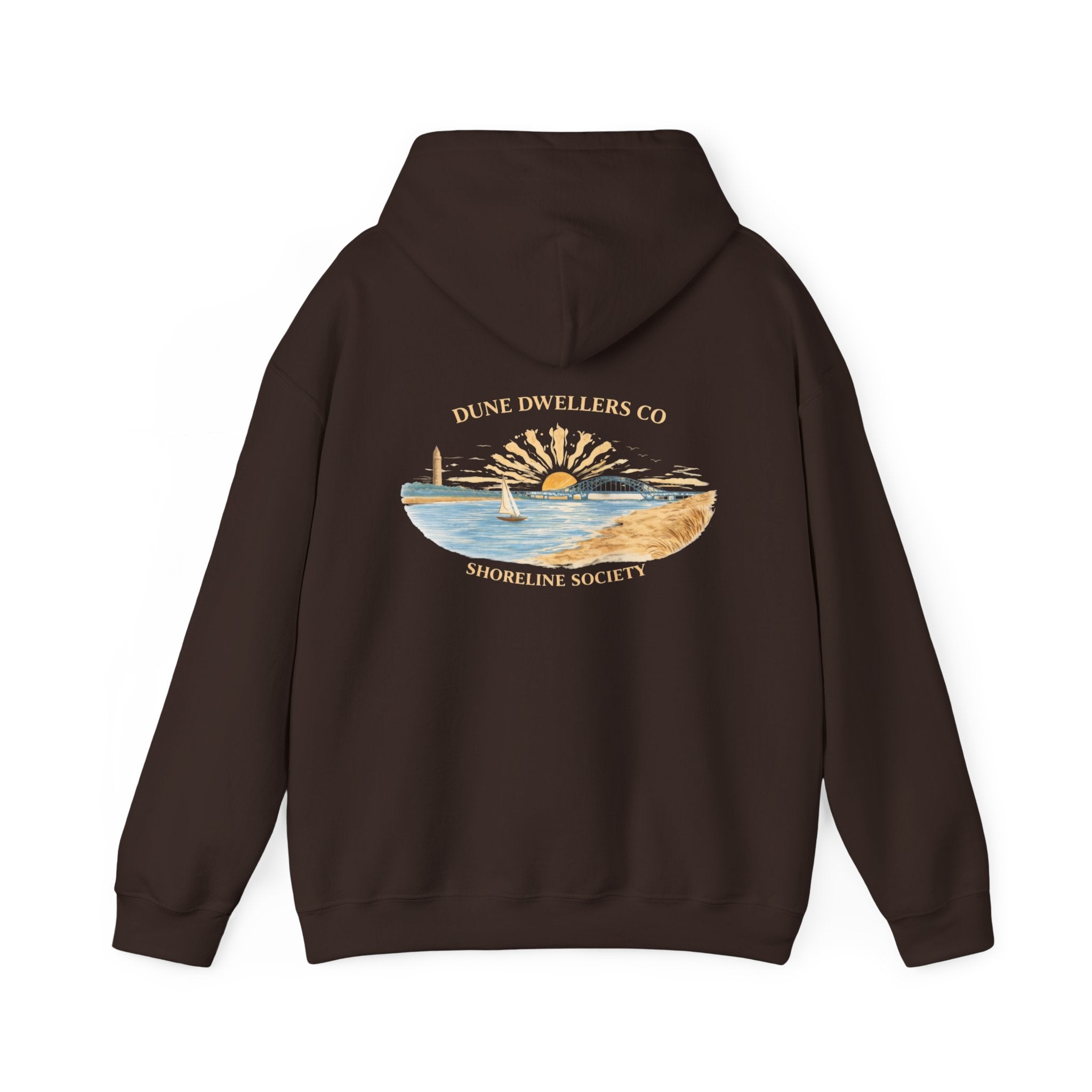 Shoreline Society Hoodie | The Captree Island - Dark Chocolate