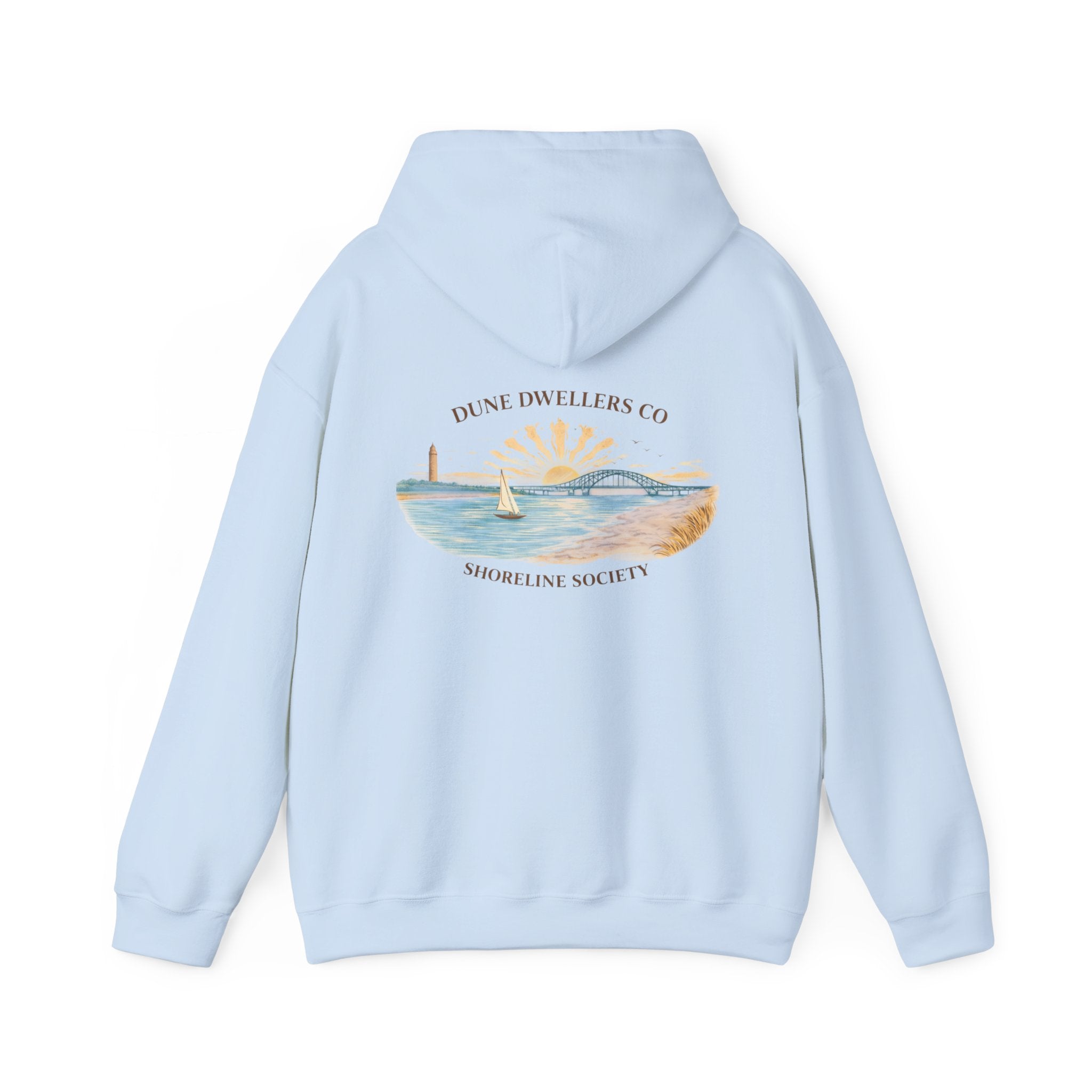 Shoreline Society Hoodie | The Captree Island - Light Blue