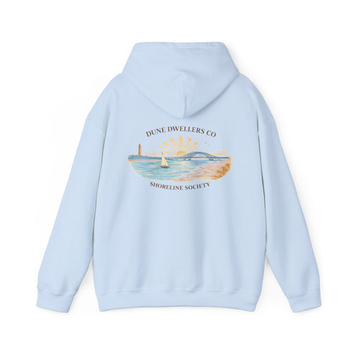 Shoreline Society Hoodie | The Captree Island - Light Blue