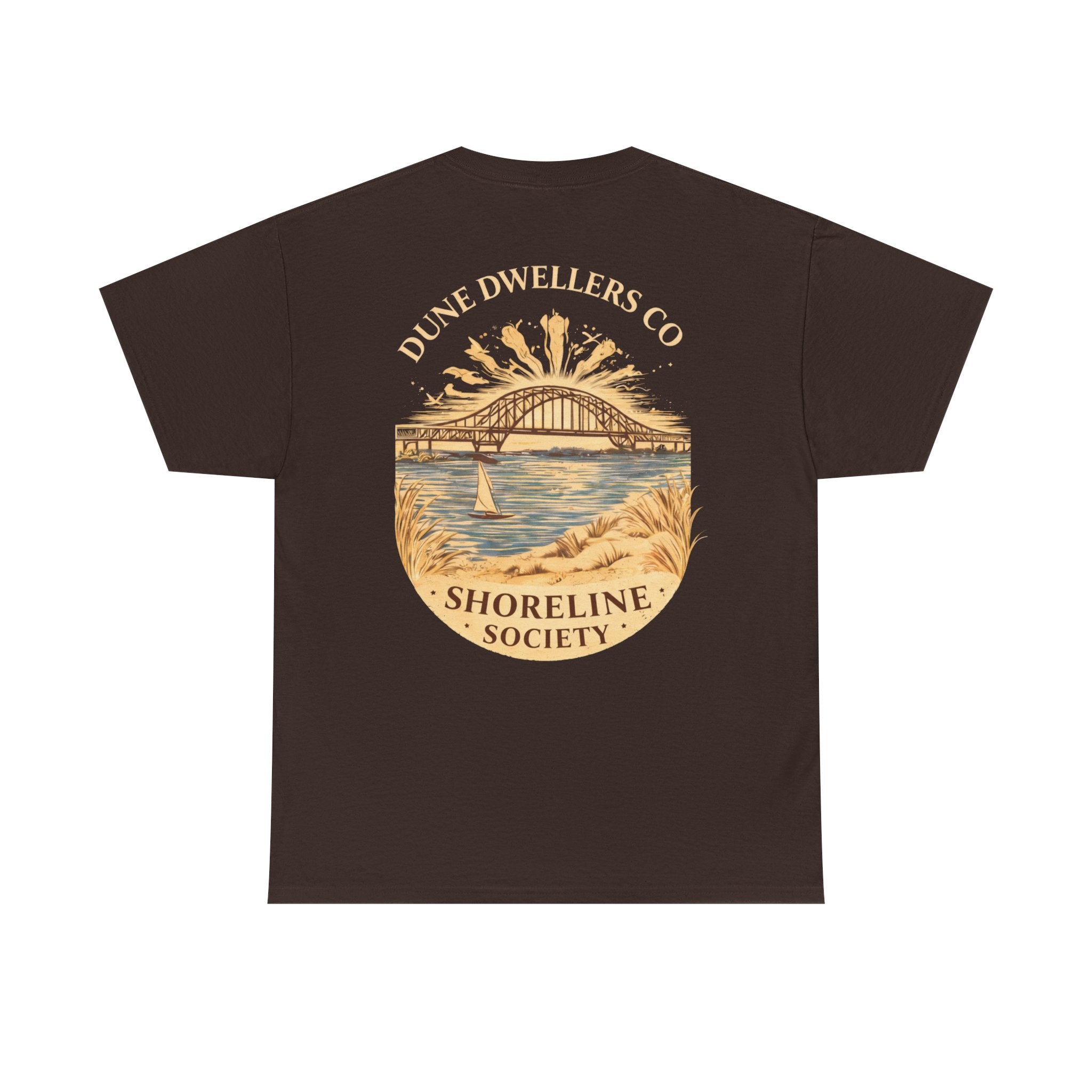 Shoreline Society tee | Lighthouse Bay - Dark Chocolate
