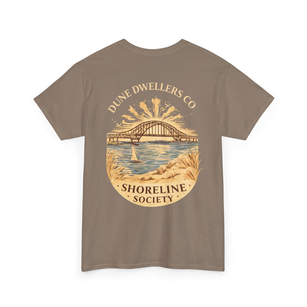Shoreline Society tee | Lighthouse Bay - Brown Savana