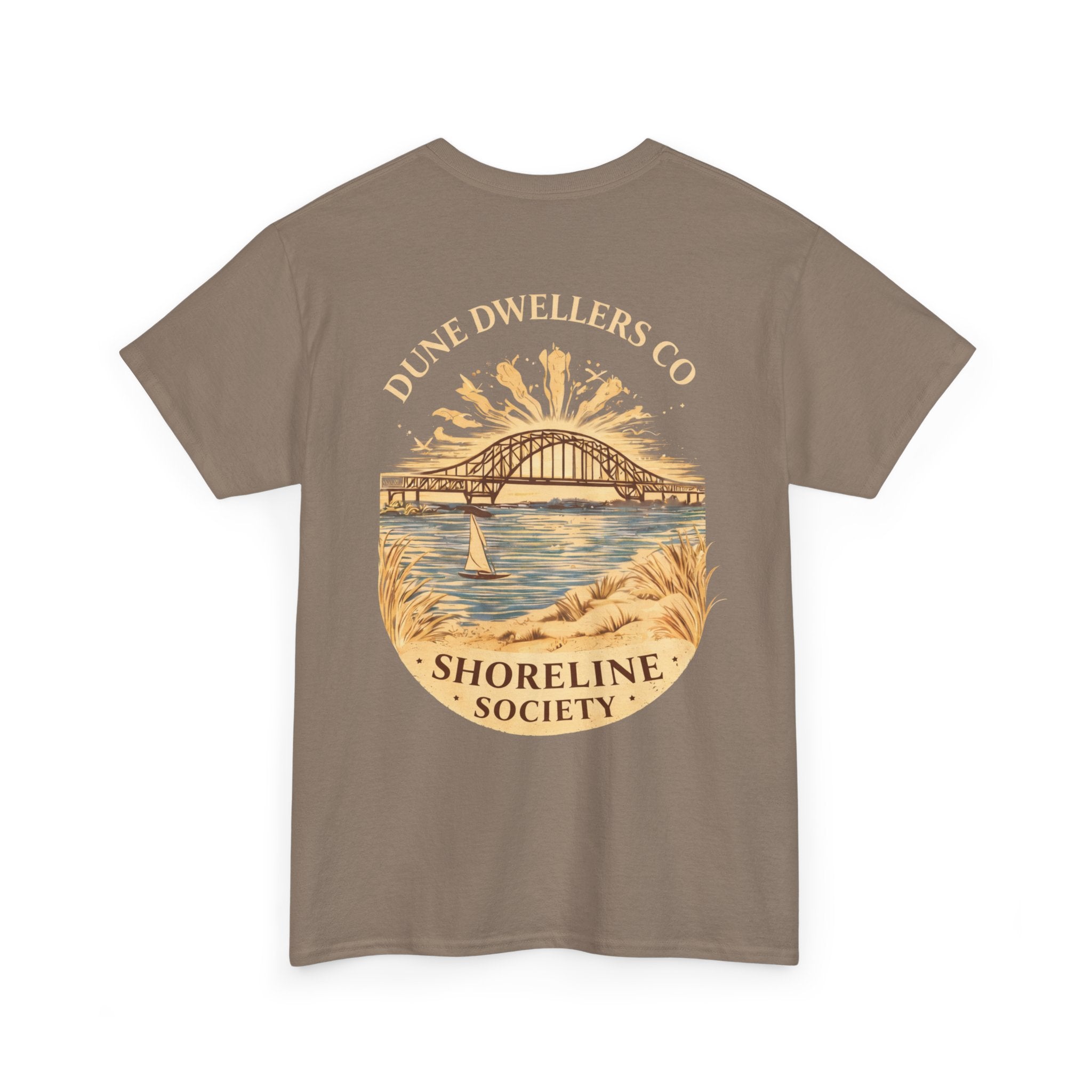Shoreline Society tee | Lighthouse Bay - Brown Savana