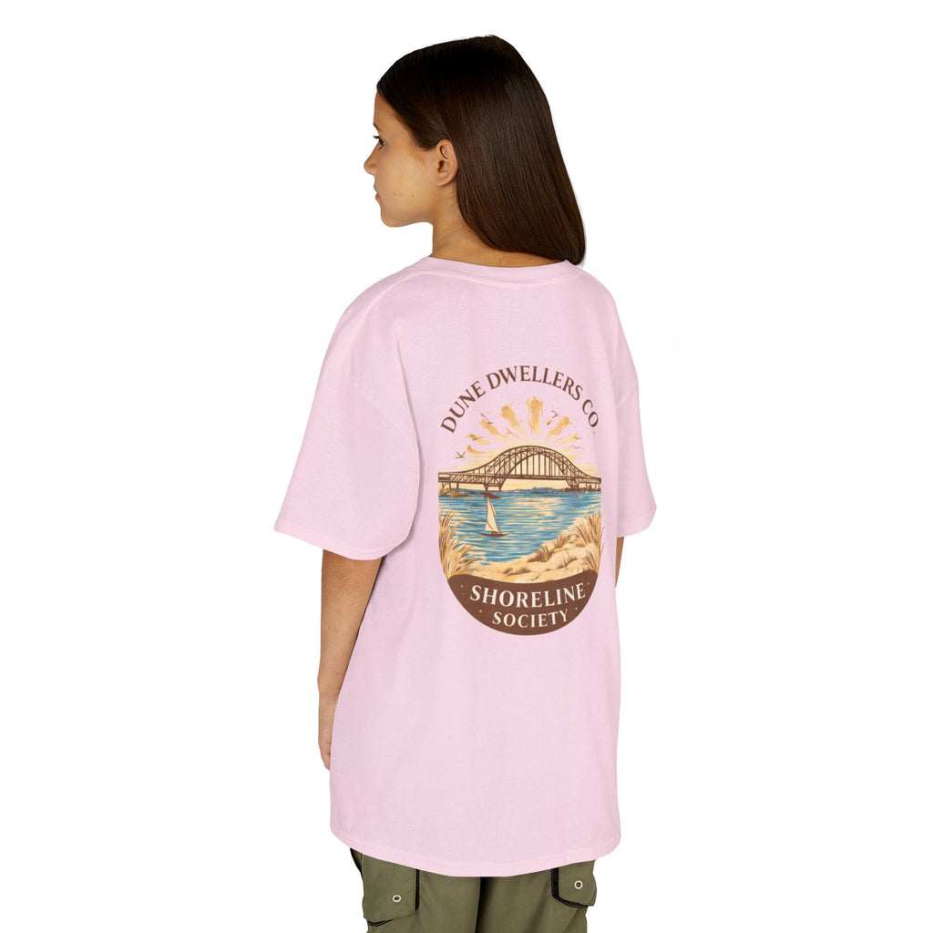 Shoreline Society Tee Youth | Lighthouse Bay - Light Pink