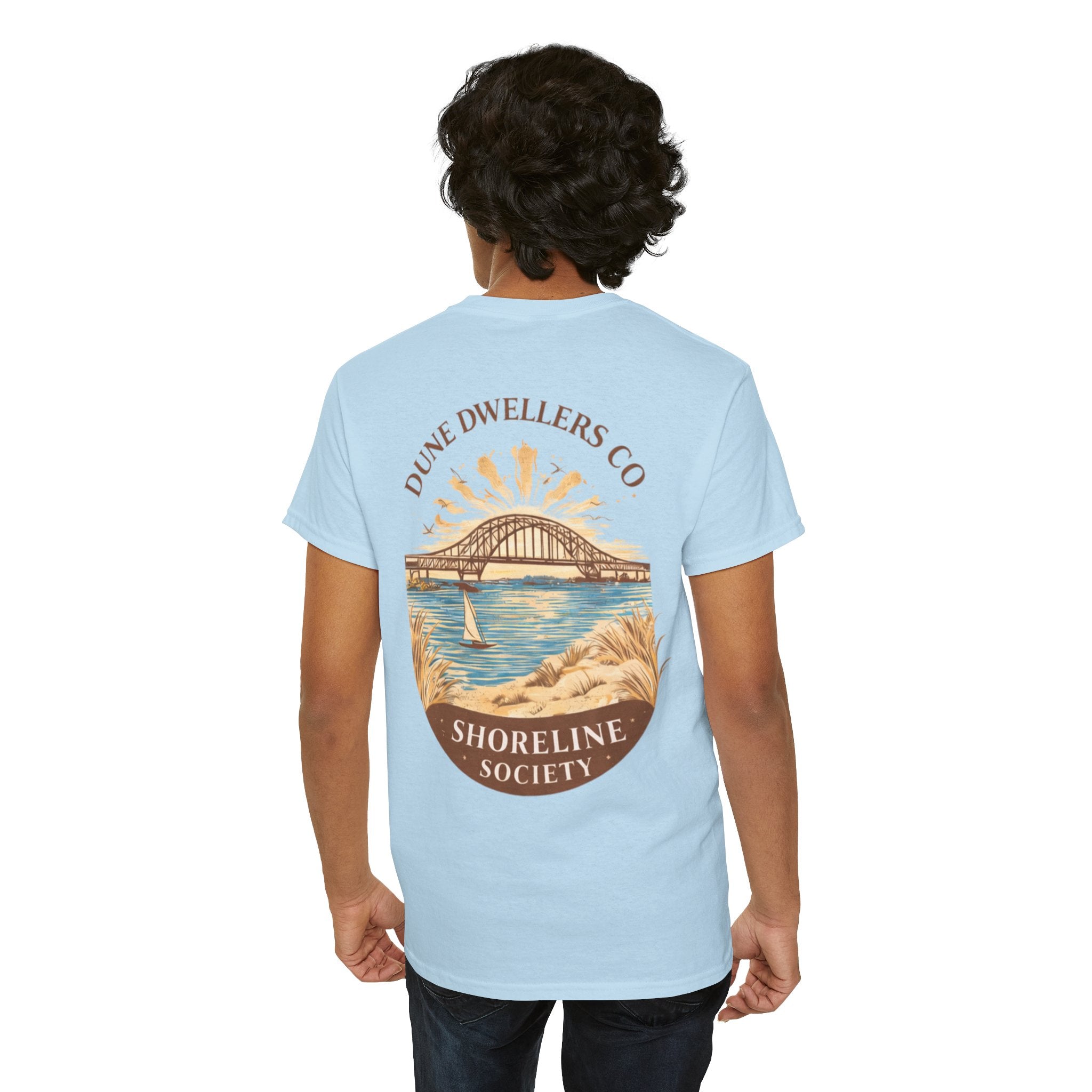 Shoreline Society Tee | Lighthouse Bay - Light Blue