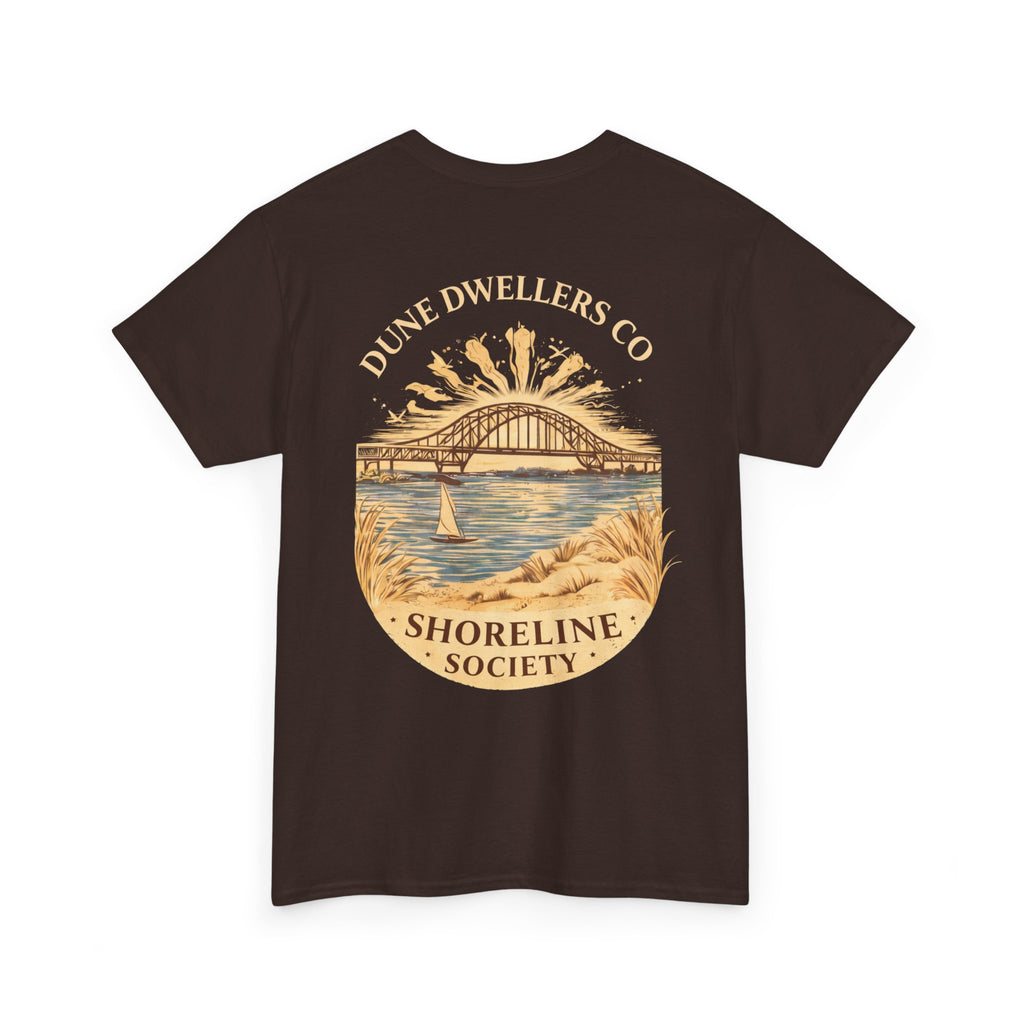 Shoreline Society Tee | Lighthouse Bay - Dark Chocolate