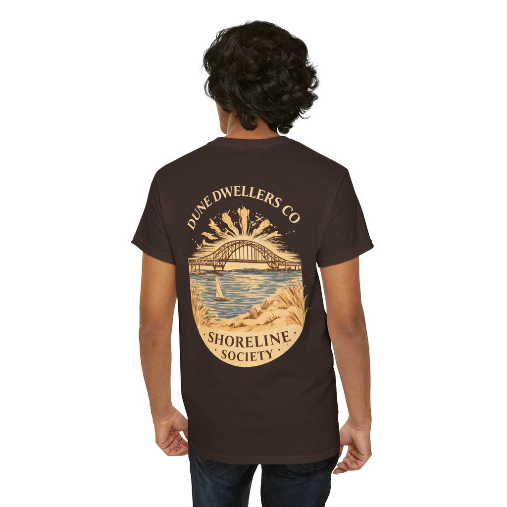 Shoreline Society Tee | Lighthouse Bay - Dark Chocolate